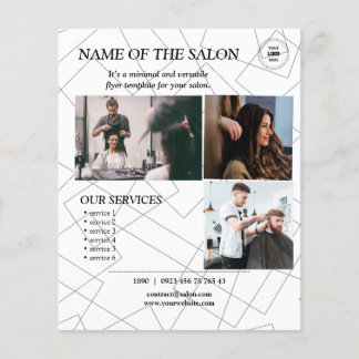 Volante de Salón de Arte de Línea Geométrica