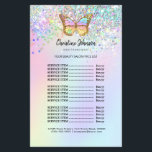 volante de salón de belleza con mariposa pastel<br><div class="desc">volante de salón de belleza</div>