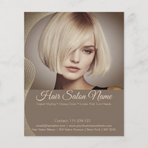 Volante de Salón de Belleza Elegante – Servicios P