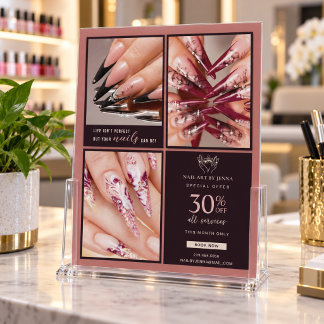 Volante de Salón de Uñas | Promoción de Arte de Uñ