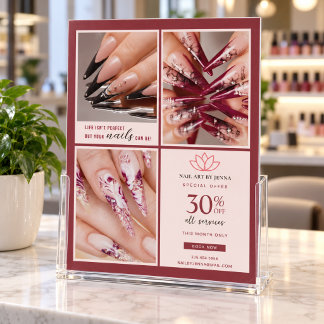 Volante de Salón de Uñas | Promoción de Arte de Uñ