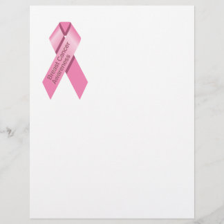 Volante de sensibilización sobre el cáncer de mama