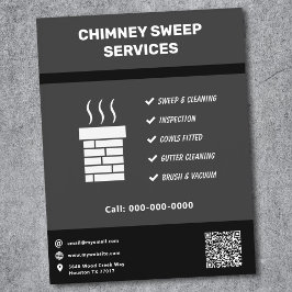 Volante de Servicio de Limpieza de Chimeneas
