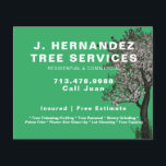 Volante de servicios de árbol<br><div class="desc">Volante del servicio de árbol. Servicios. Green.</div>