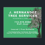 Volante de servicios de árbol<br><div class="desc">Volante del servicio de árbol. Servicios. Green.</div>