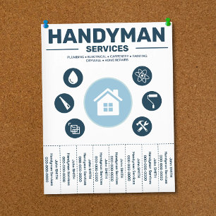 Volante de Servicios de Mano de Obra con Pestañas 