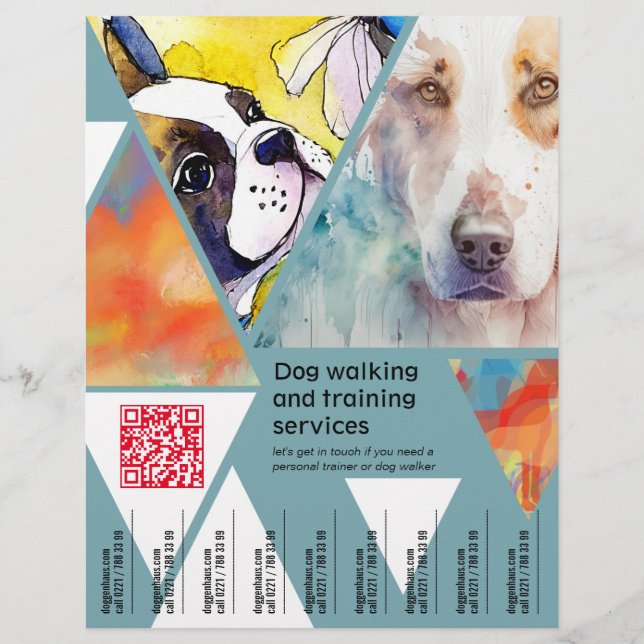Volante de servicios de perro  (Frente)