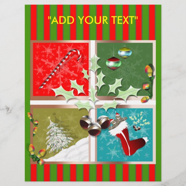 Volante de símbolos de Navidades (Frente)