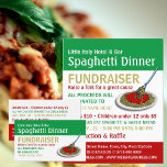 Volante de Spaghetti Dinner Fundraiser Event<br><div class="desc">Volante publicitario de evento Spaghetti Dinner Fundraiser de The Business Card Store.</div>