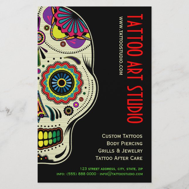 Volante de Tattoo Art Shop (Frente)