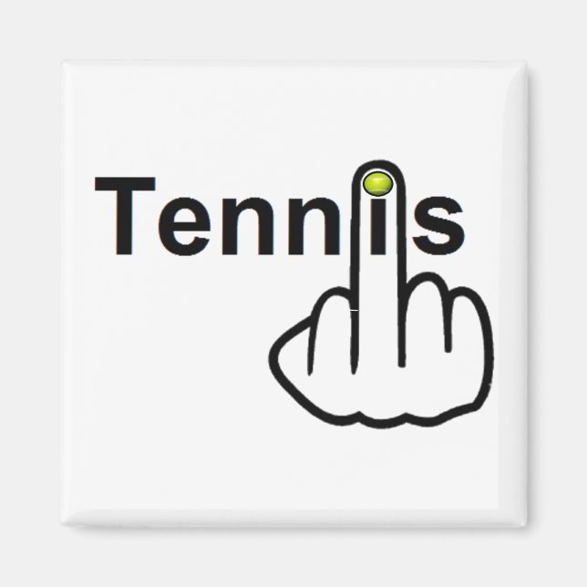 Volante de tenis en el imán (Frente)