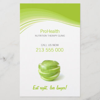 Volante de terapia dietista / nutricional