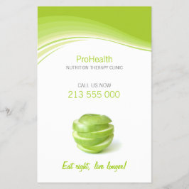 Volante de terapia dietista / nutricional