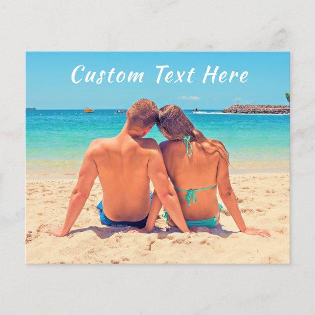 Volante de texto de fotos personalizado con tus fo (Frente)