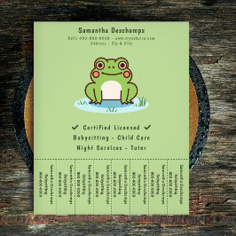 Volante de tiras cortas de rana