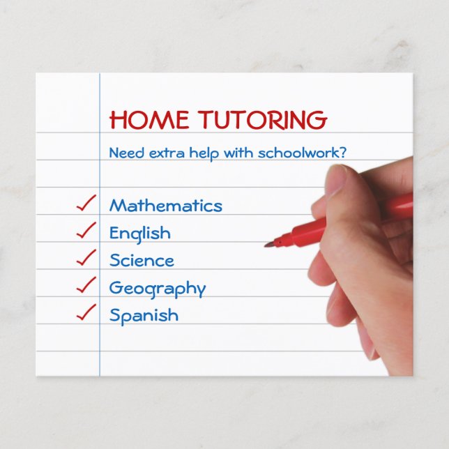 Volante de tutoría en casa (Frente)