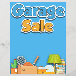 Volante de Venta de Garage - Plantilla de 8 1/2" x