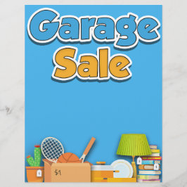 Volante de Venta de Garage - Plantilla de 8 1/2" x