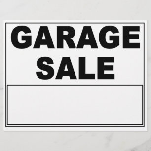 Volante de venta de garaje