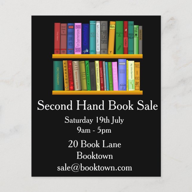 Volante de venta del libro de segunda mano (Frente)
