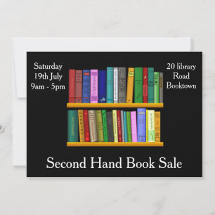 Volante de venta del libro de segunda mano