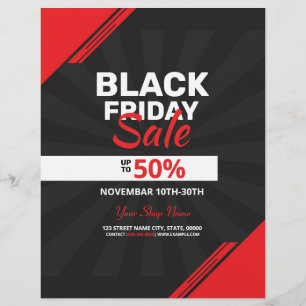 Volante de ventas del Black Friday
