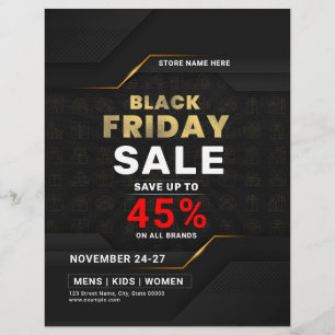 Volante de ventas del Black Friday