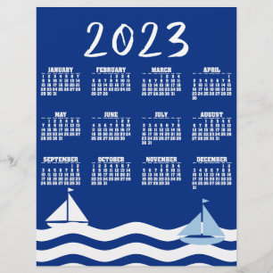 Volante del Calendario 2023 del Día de las Barcas