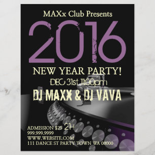 Volante del CLUB de DJ de la Invitación de eventos