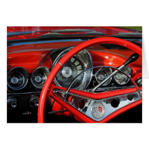 Volante del coche antiguo