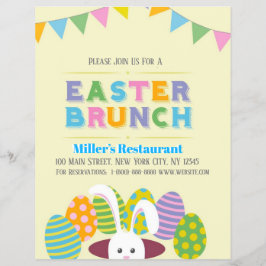 Volante del evento de Brunch de Pascua