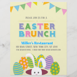 Volante del evento de Brunch de Pascua