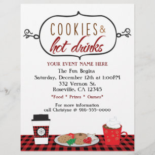Volante del evento Galletas y bebidas calientes de