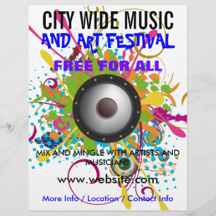 Volante del Festival de Música y Artes