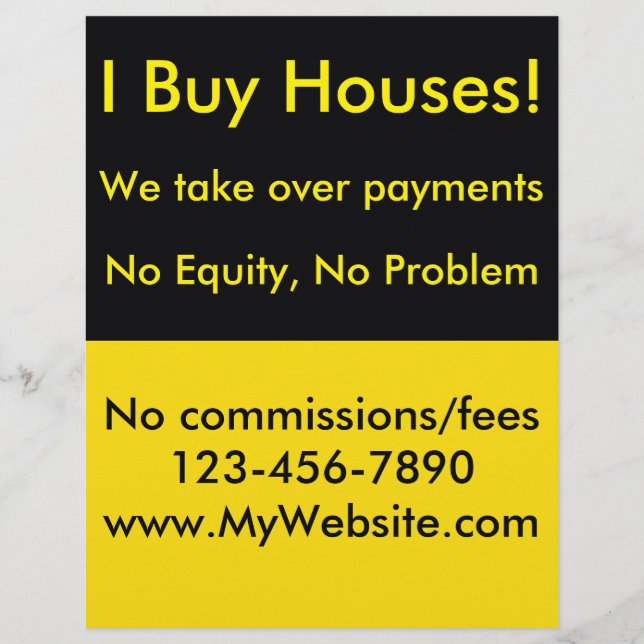 Volante del inversor inmobiliario (Frente)