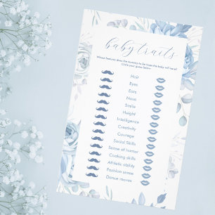 Volante del Juego de Rasgos de Bebé Floral Azul Po
