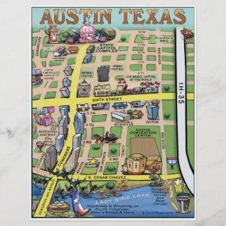 Volante del mapa del Personalizado del centro de A