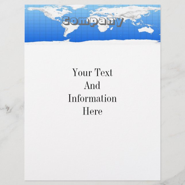 Volante del Mapa Mundial (Frente)