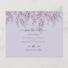 Volante del presupuesto de la Wisteria Boda púrpur