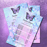 volante del salón de belleza de mariposa lavanda<br><div class="desc">volante de salón de belleza</div>