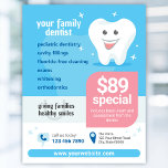Volante dental dental sonriente<br><div class="desc">Un diente sonriente y un diseño feliz genial para dentistas y ortodoncistas que atienden a niños y familias.</div>