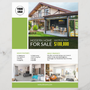 Volante editable Personalizado inmobiliario