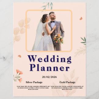 Volante elegante de planificador de bodas | Desi f