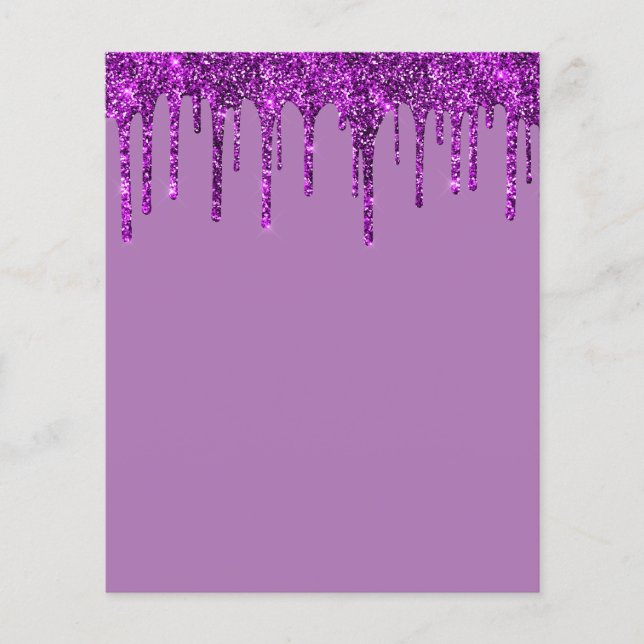 Volante elegante en blanco morado (Frente)