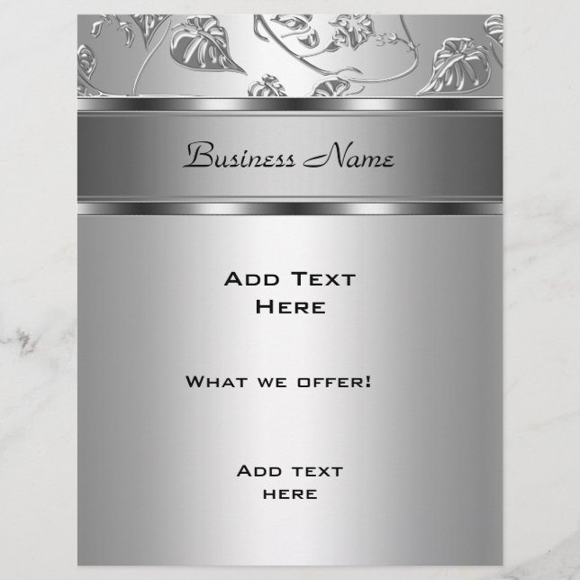 Volante Elegante y sofisticado con relieve floral  (Frente)