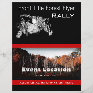 Volante Forestal o Volante de Evento de Aves para 
