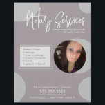 Volante geométrico de guiones fotográficos del ser<br><div class="desc">Volantes modernos para notarios de servicios públicos con formas geométricas</div>