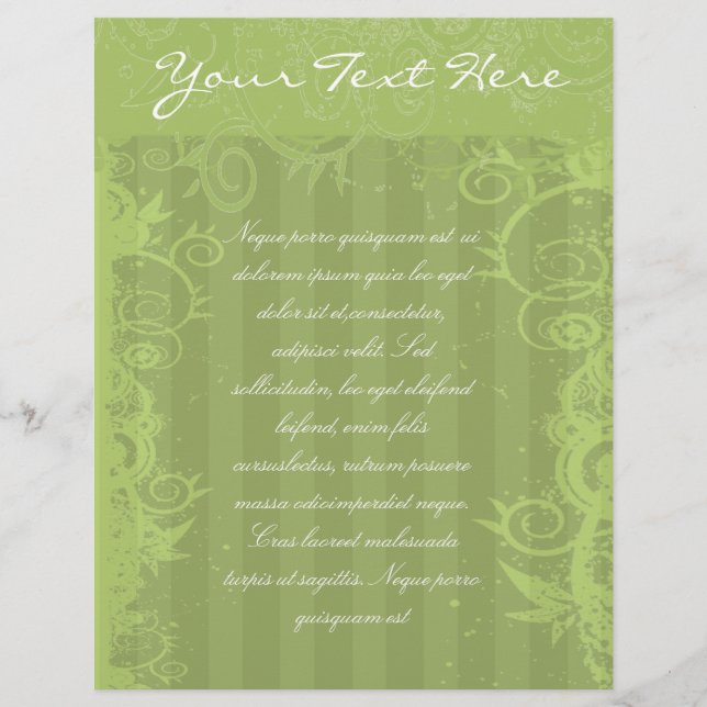 Volante giratorio de rayas verdes 2 (Frente)