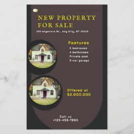 Volante inmobiliario moderno