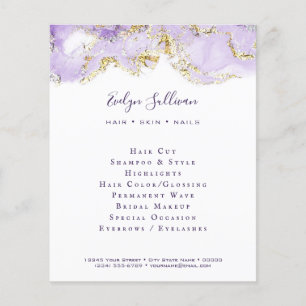 Volante Lavender Marbling Design